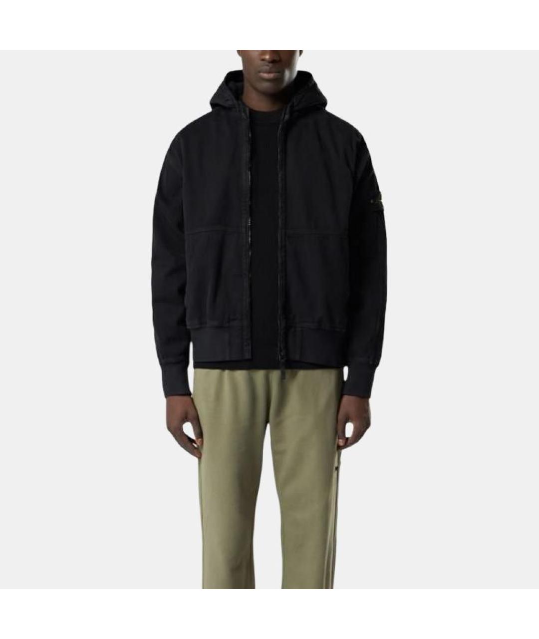 STONE ISLAND Черная куртка, фото 3