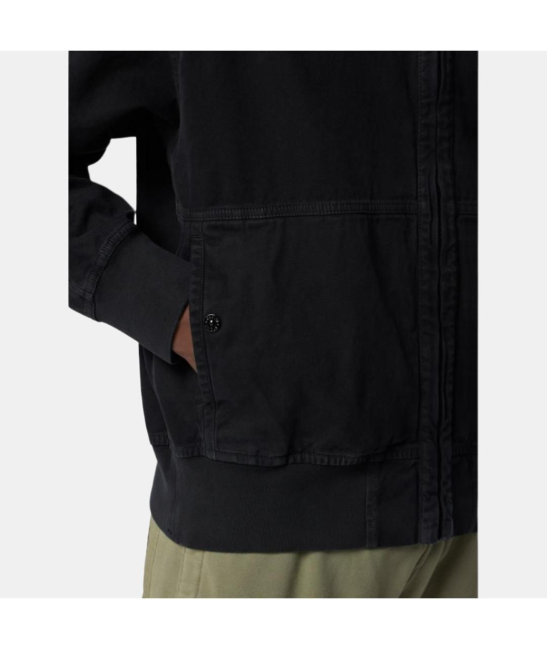 STONE ISLAND Черная куртка, фото 5