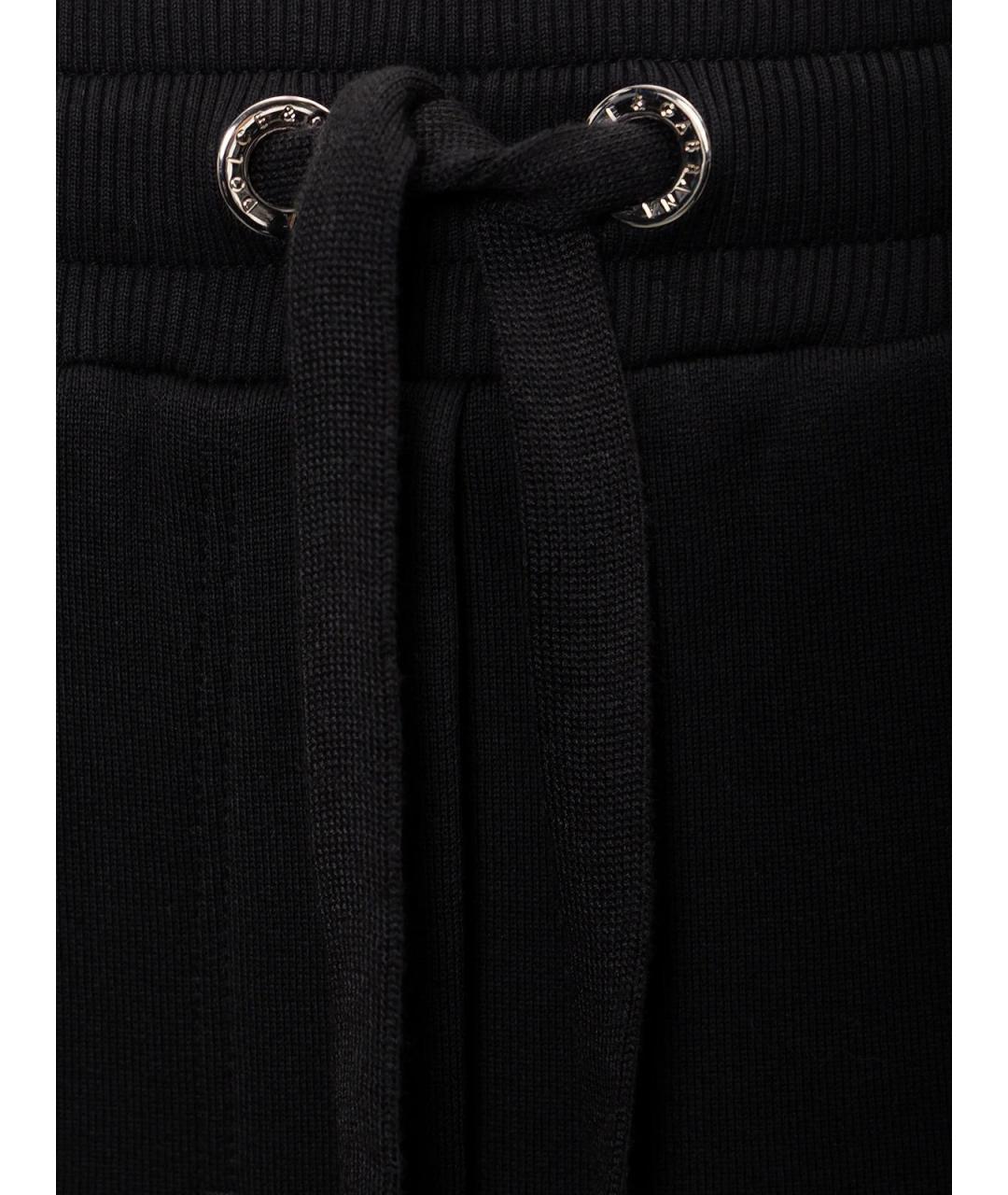 DOLCE&GABBANA Черные хлопковые прямые брюки, фото 5