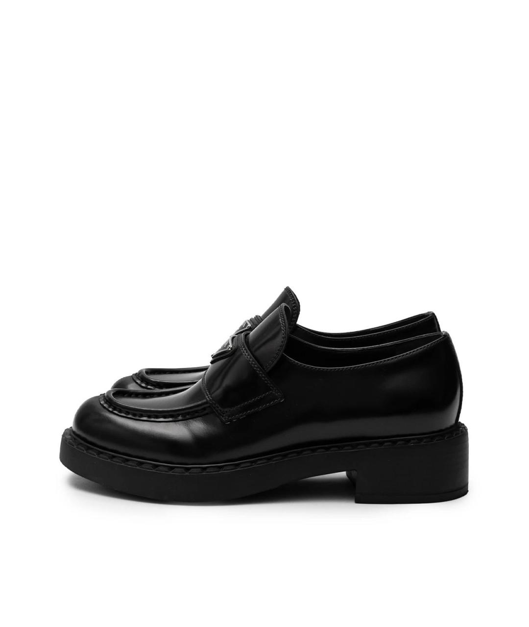 PRADA Черные кожаные лоферы, фото 4
