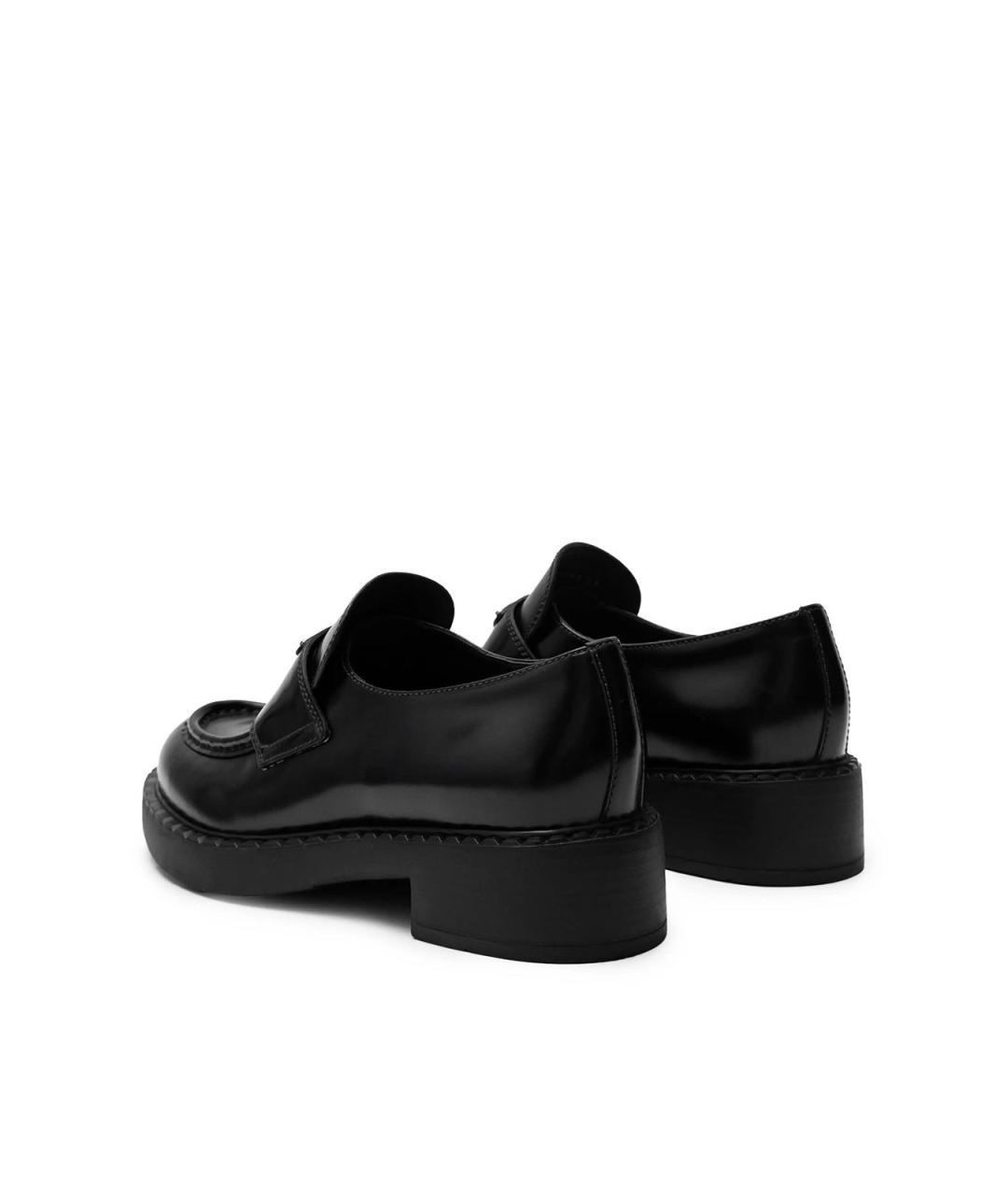 PRADA Черные кожаные лоферы, фото 5