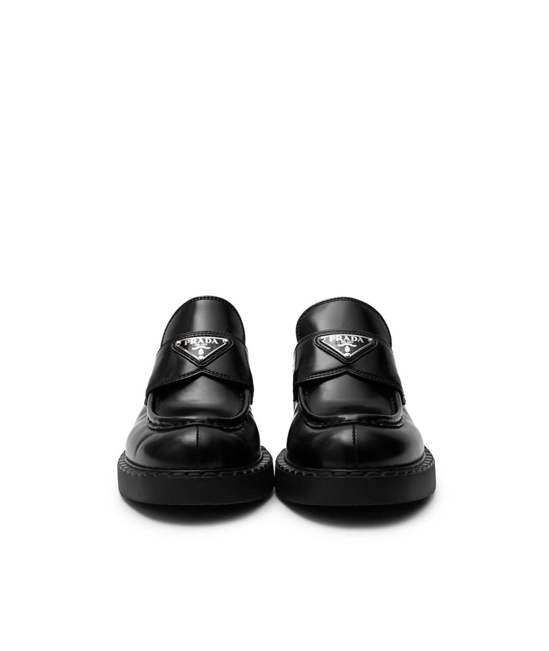 PRADA Черные кожаные лоферы, фото 6