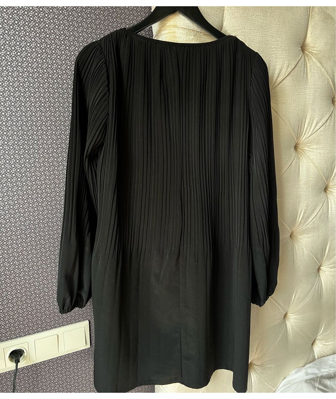 MAJE Черное полиэстеровое повседневное платье, фото 2