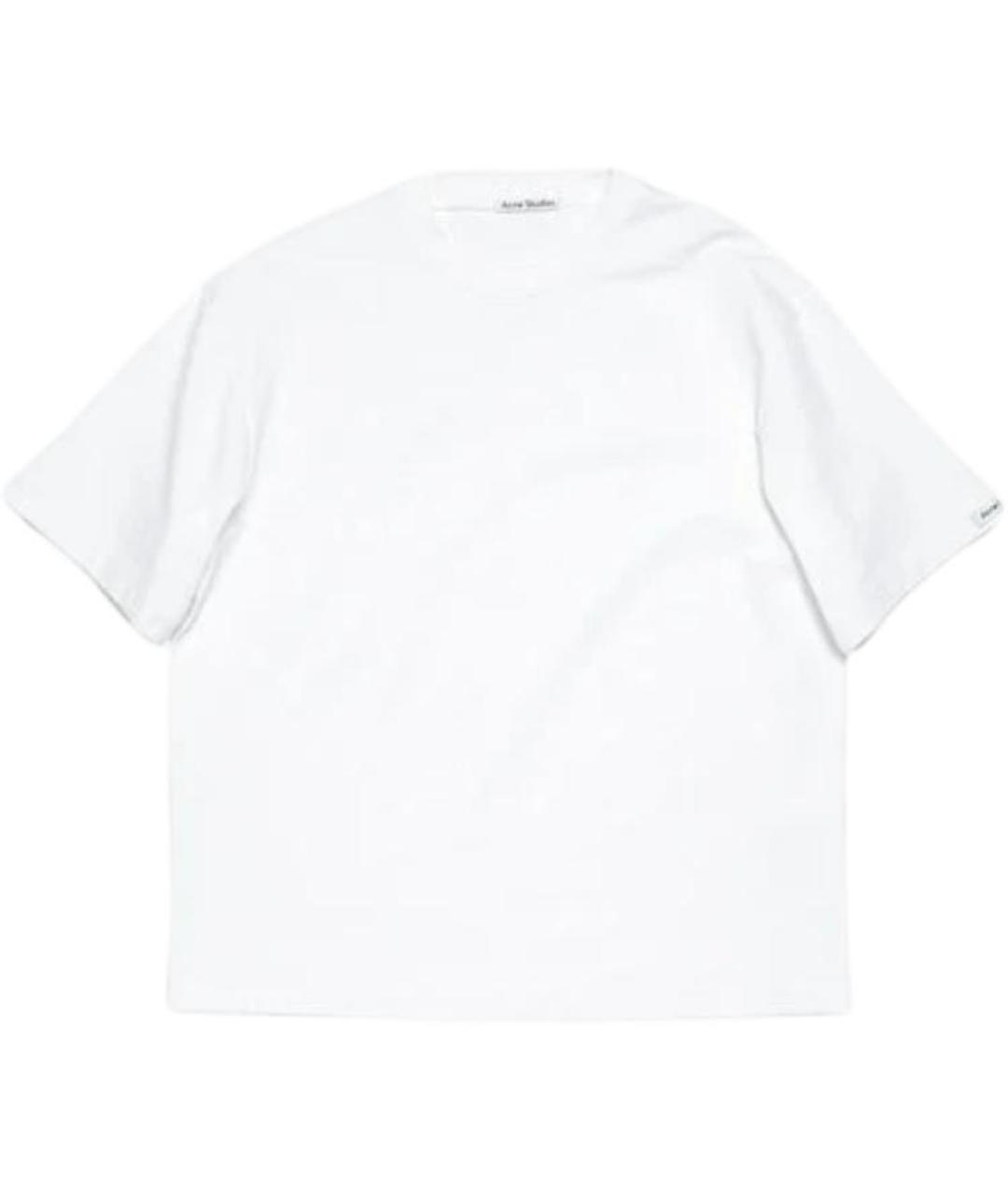 ACNE STUDIOS Белая хлопковая футболка, фото 2