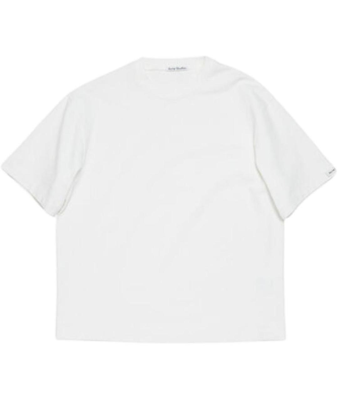 ACNE STUDIOS Белая хлопковая футболка, фото 1