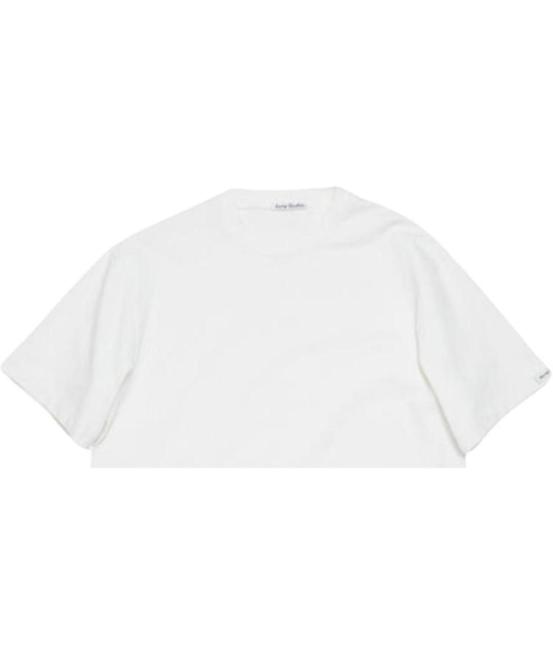 ACNE STUDIOS Белая хлопковая футболка, фото 4