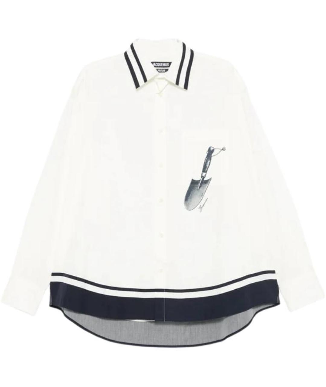 JACQUEMUS Бежевая классическая рубашка, фото 1