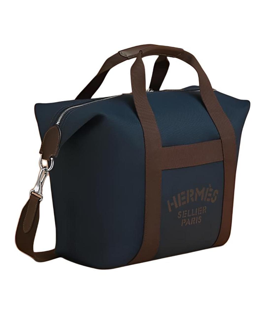 HERMES Синяя сумка через плечо, фото 3
