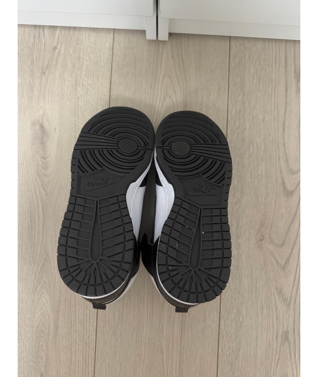 NIKE Белые кожаные высокие кроссовки / кеды, фото 4