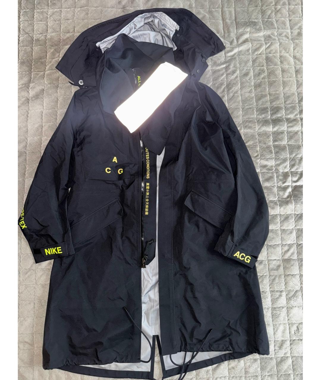 NIKE ACG Черный полиэстеровый тренч / плащ, фото 10