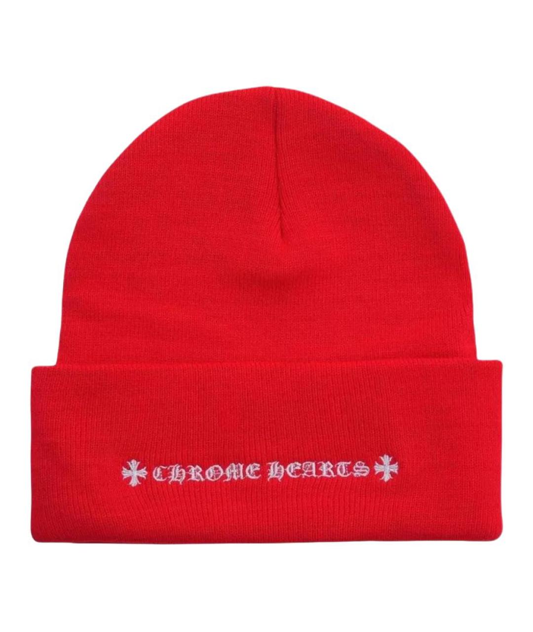 CHROME HEARTS Красная шапка, фото 2