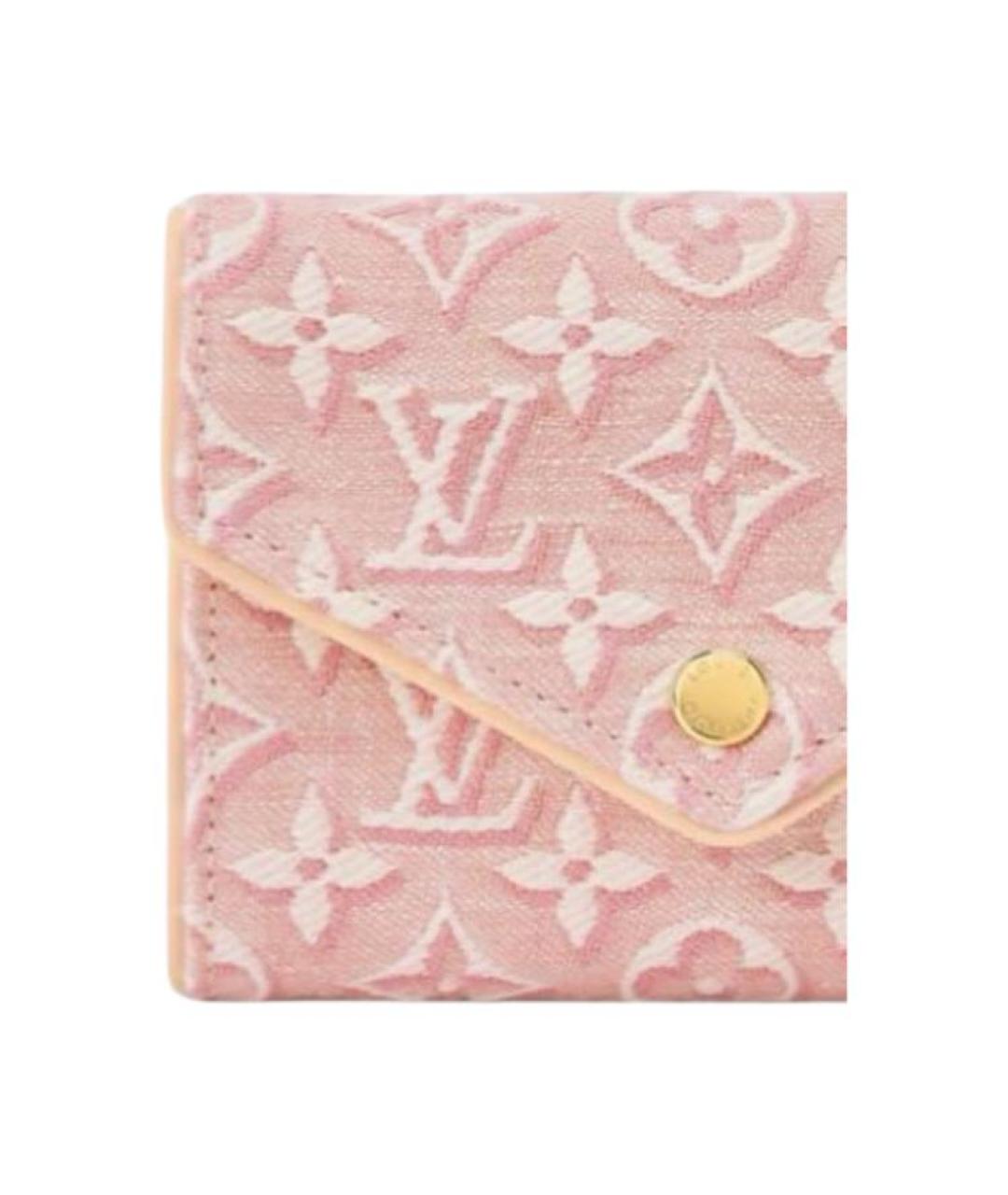 LOUIS VUITTON Розовый кошелек, фото 5