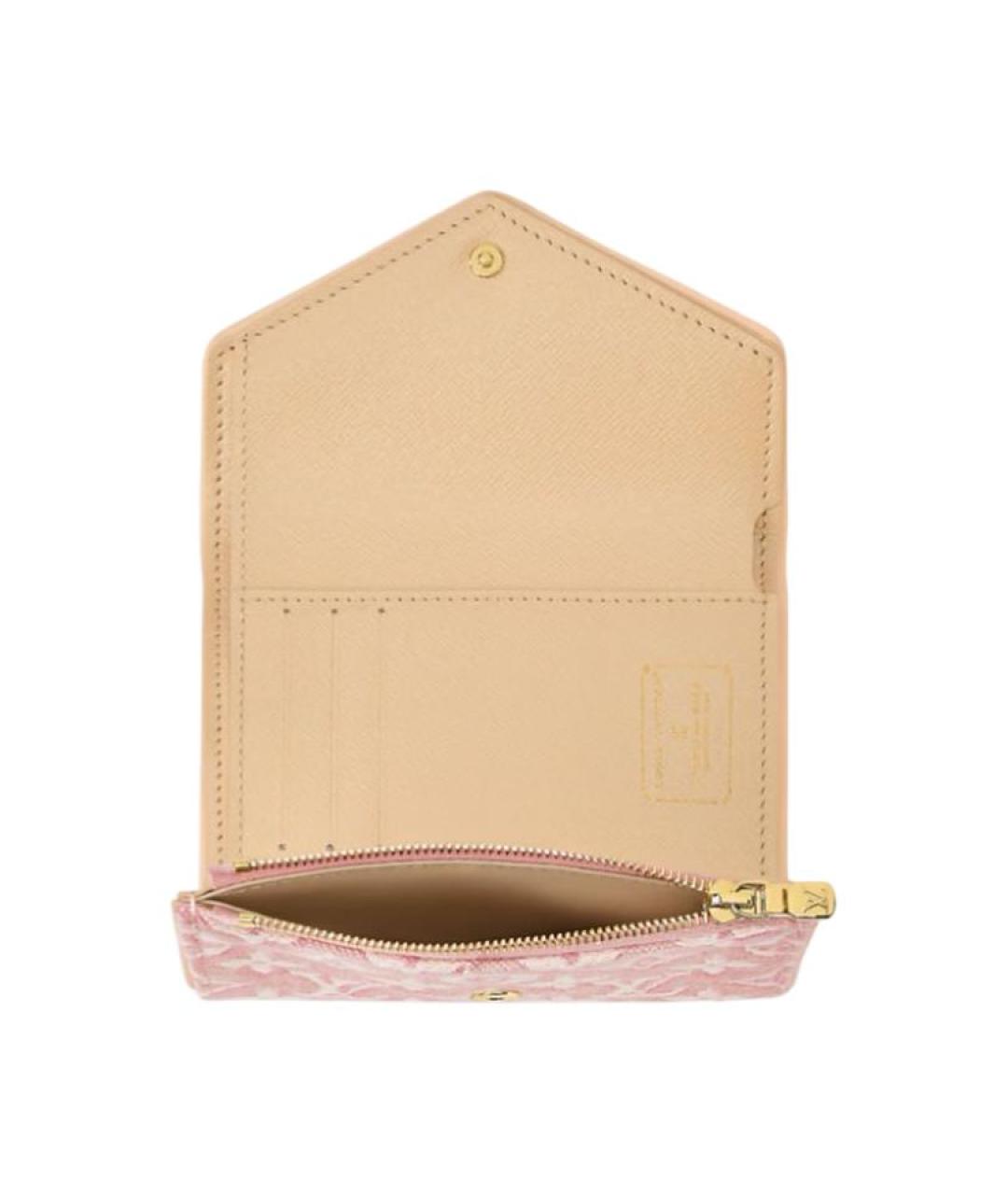LOUIS VUITTON Розовый кошелек, фото 4