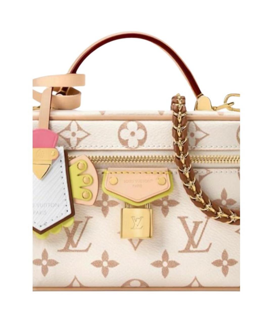 LOUIS VUITTON Бежевая косметичка, фото 5