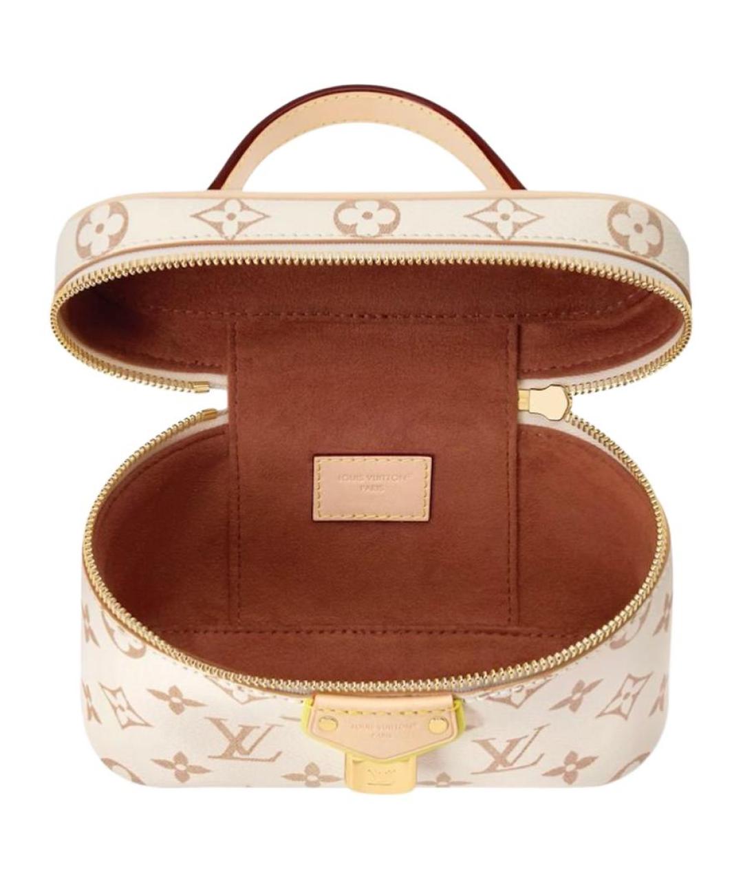 LOUIS VUITTON Бежевая косметичка, фото 4