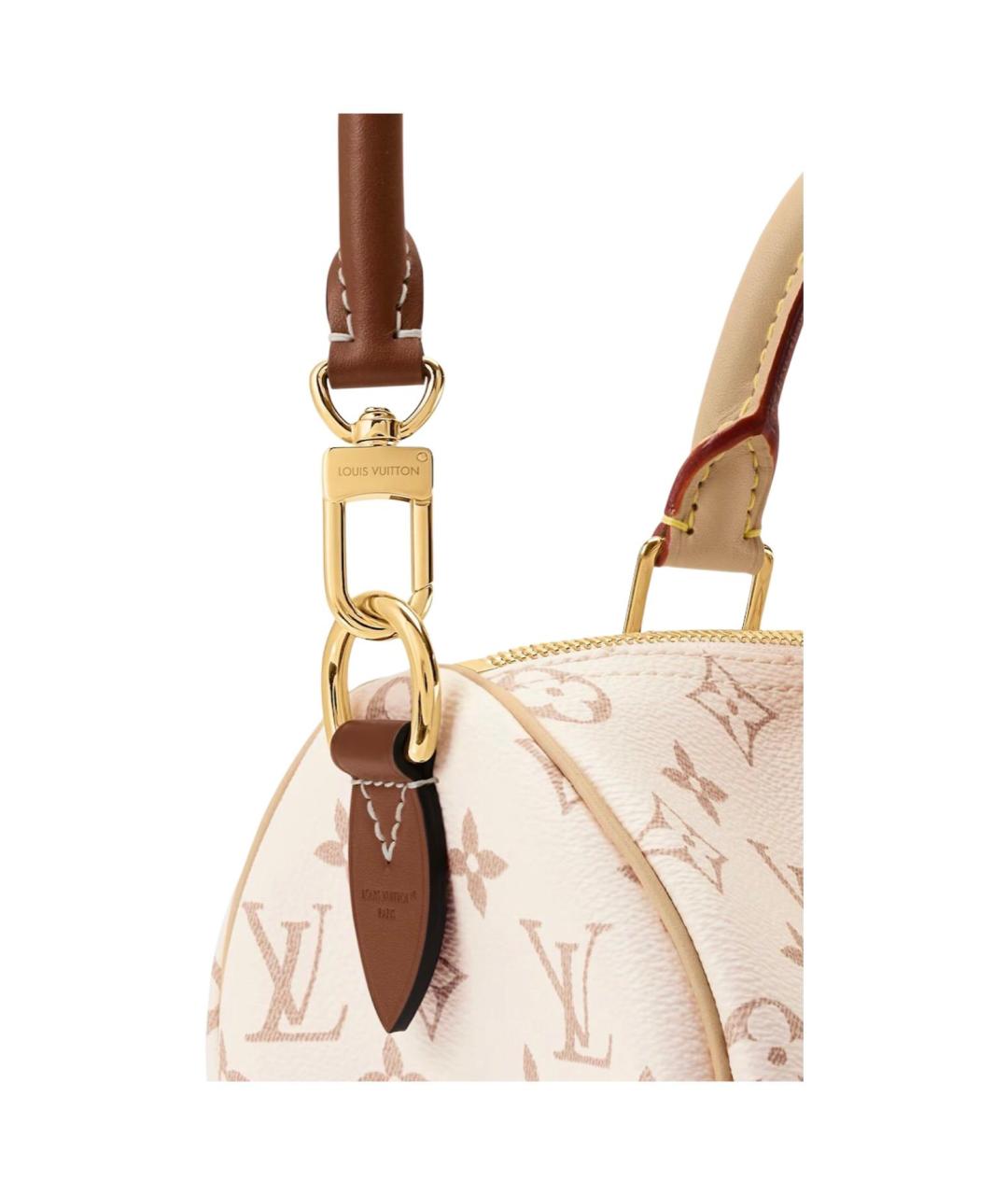 LOUIS VUITTON Белая канва сумка через плечо, фото 5