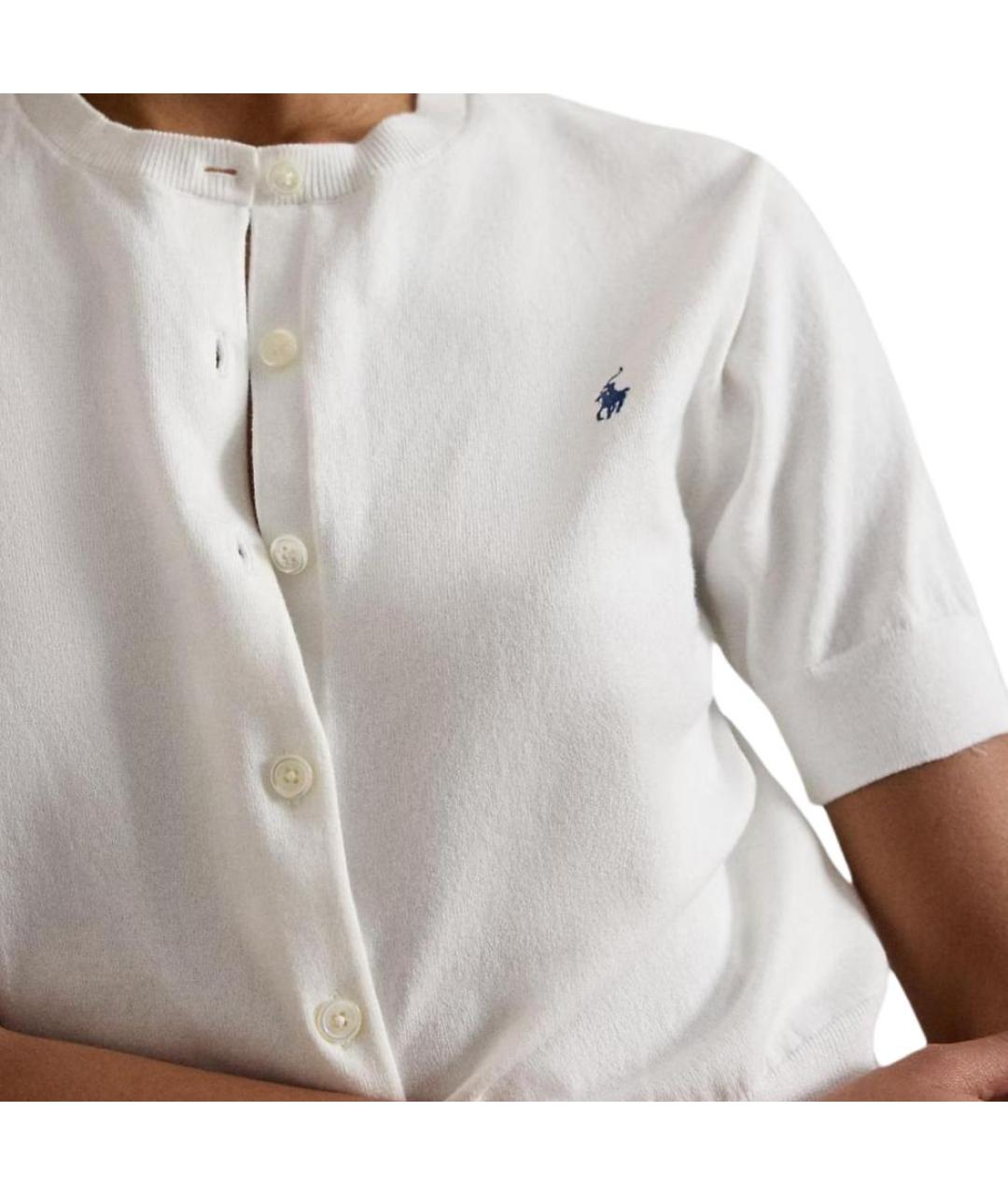 POLO RALPH LAUREN Белый кардиган, фото 3