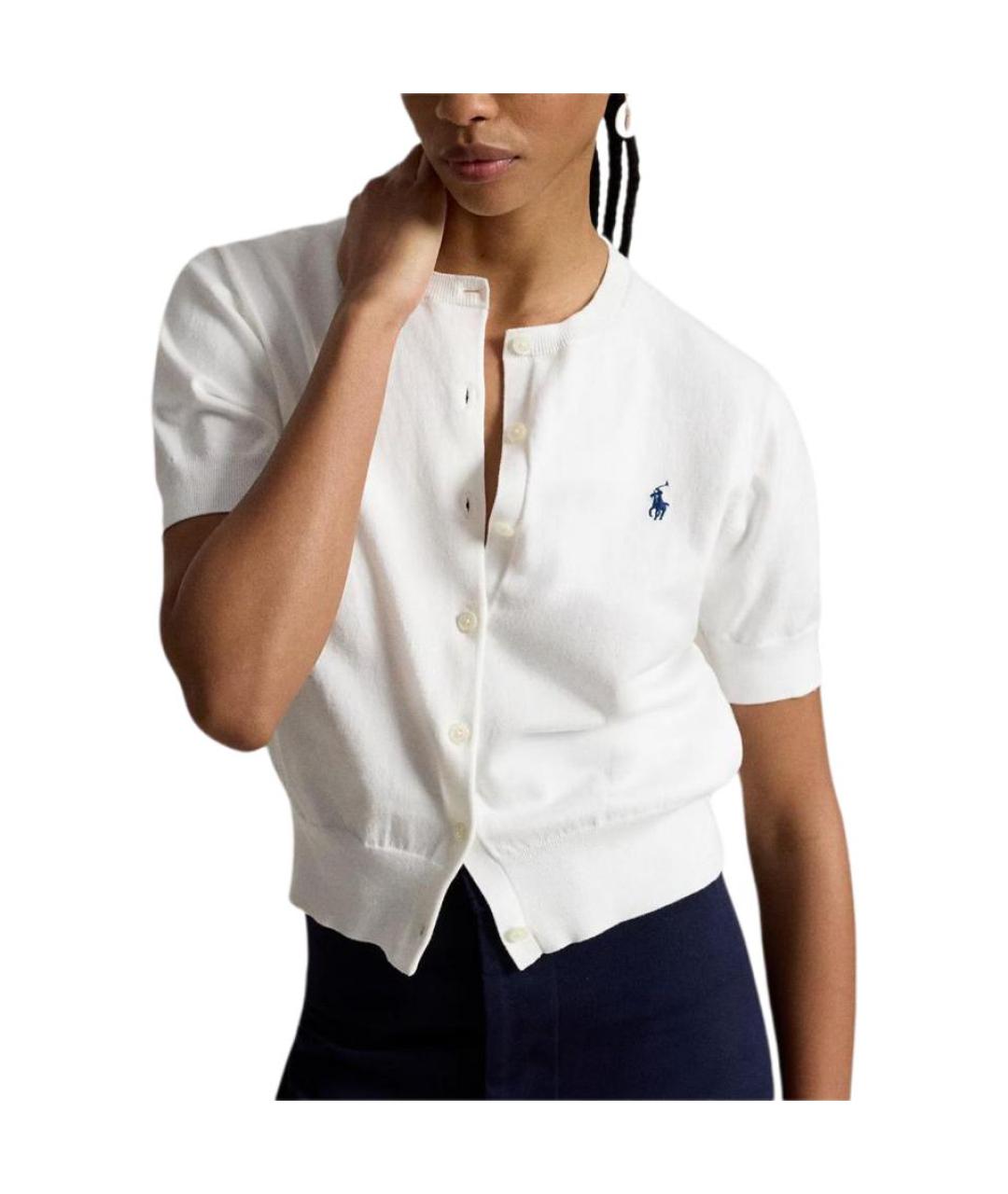 POLO RALPH LAUREN Белый кардиган, фото 2