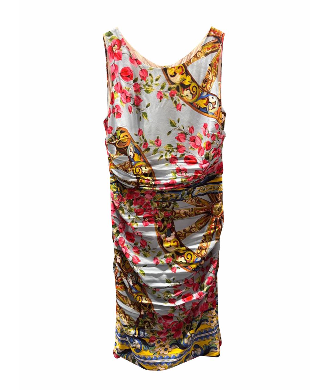 DOLCE&GABBANA Мульти вискозное повседневное платье, фото 1