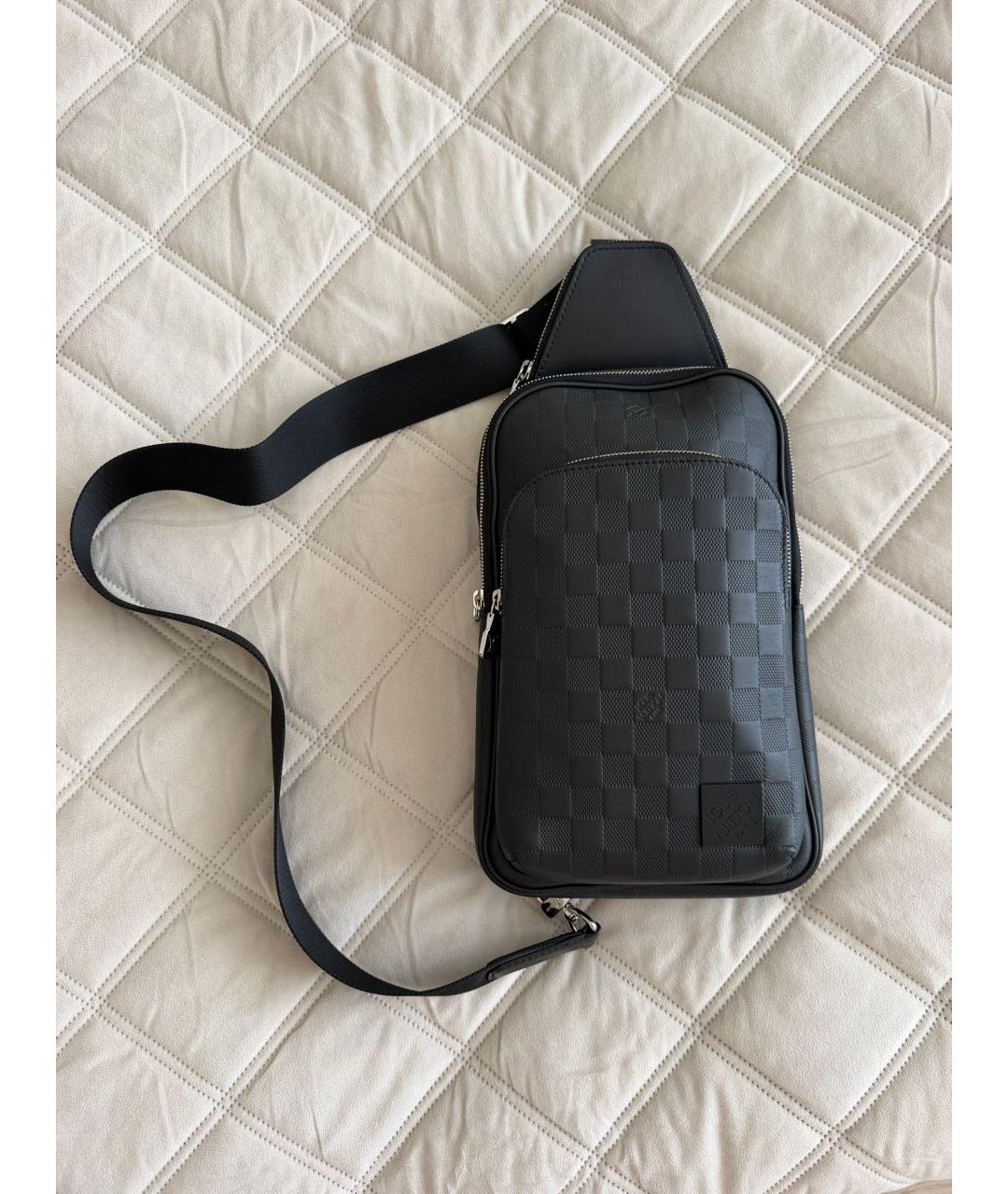 LOUIS VUITTON Черный кожаный рюкзак, фото 4