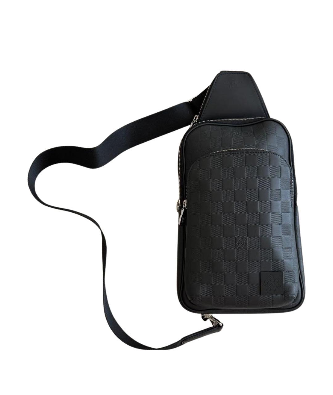 LOUIS VUITTON Черный кожаный рюкзак, фото 1