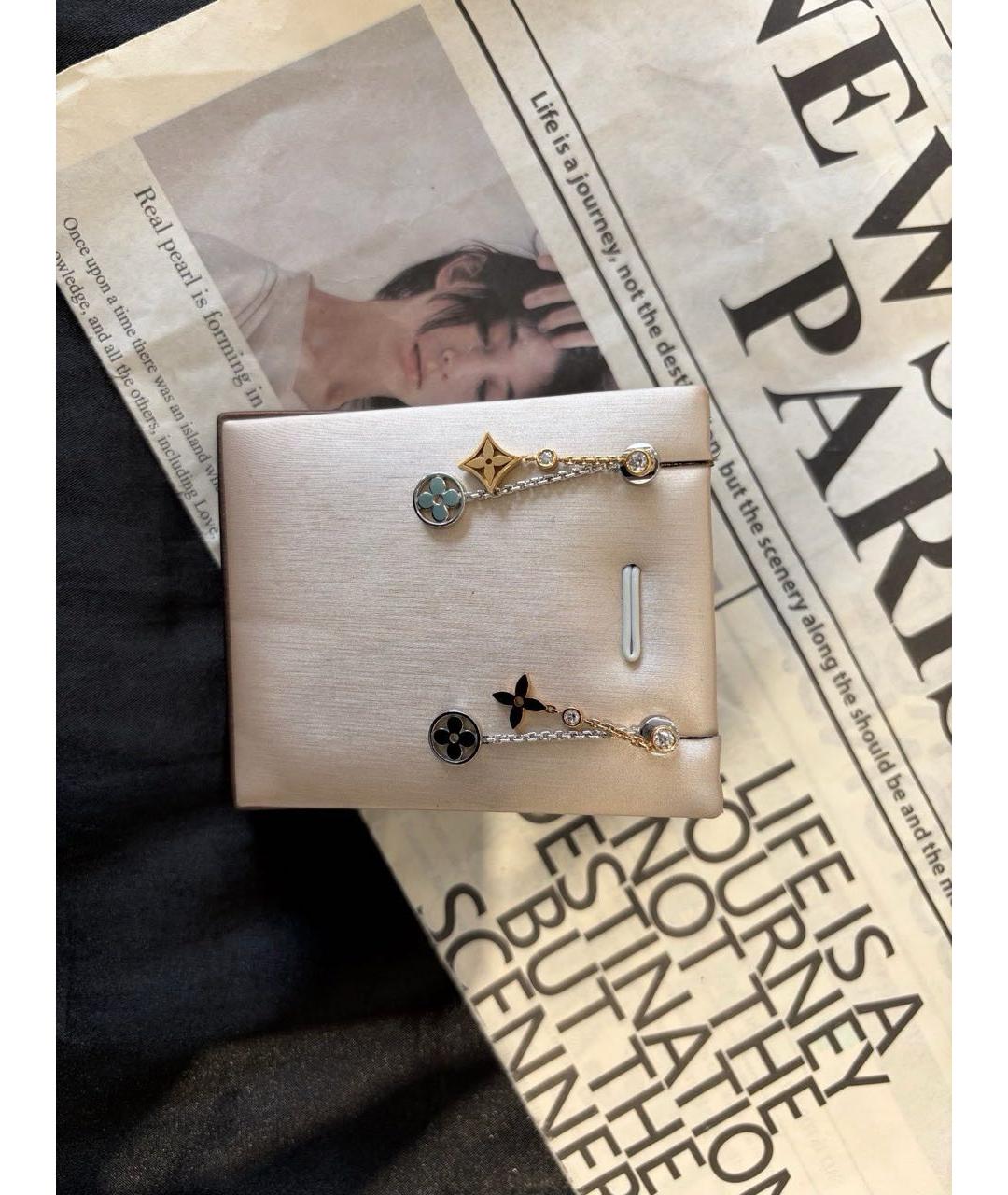 LOUIS VUITTON Серебряные серьги из белого золота, фото 3