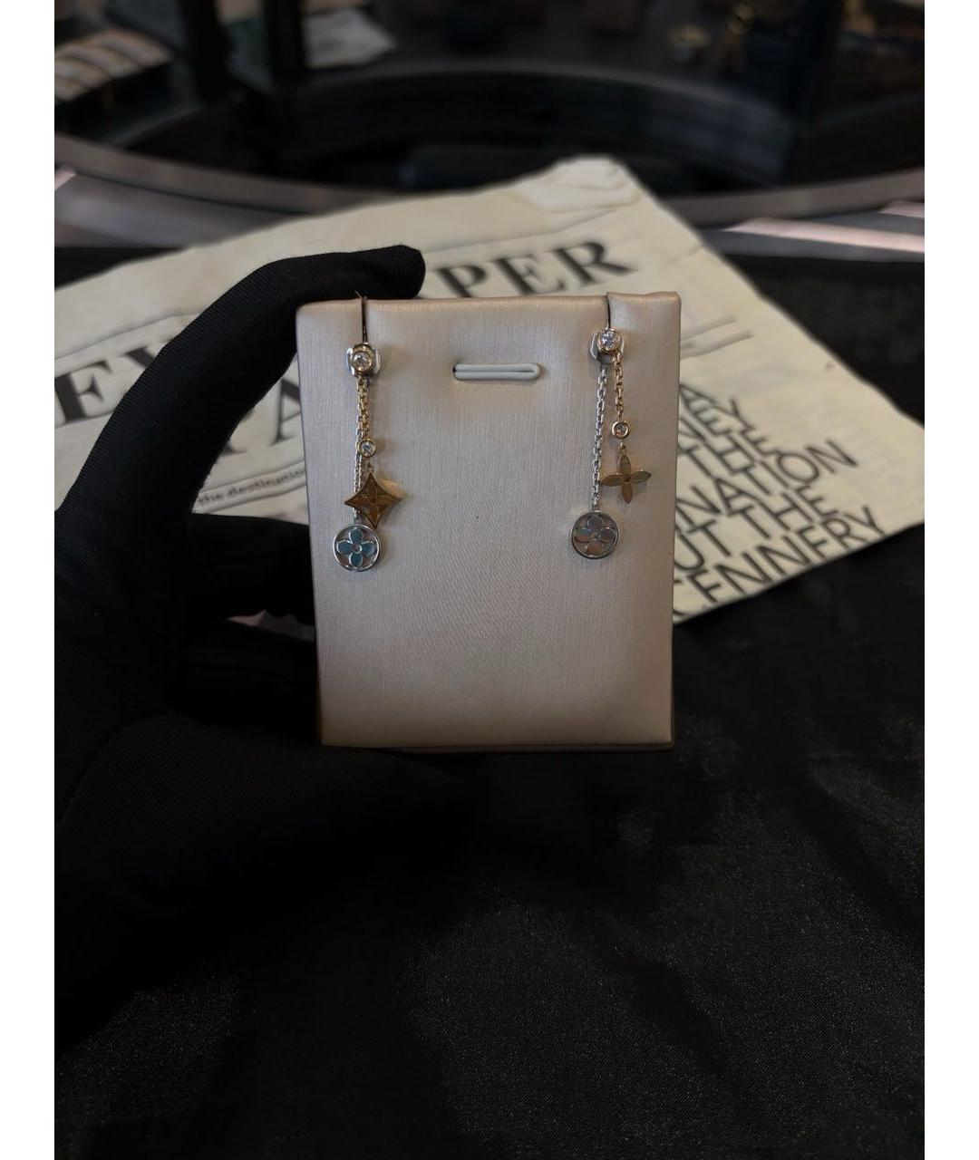 LOUIS VUITTON Серебряные серьги из белого золота, фото 2