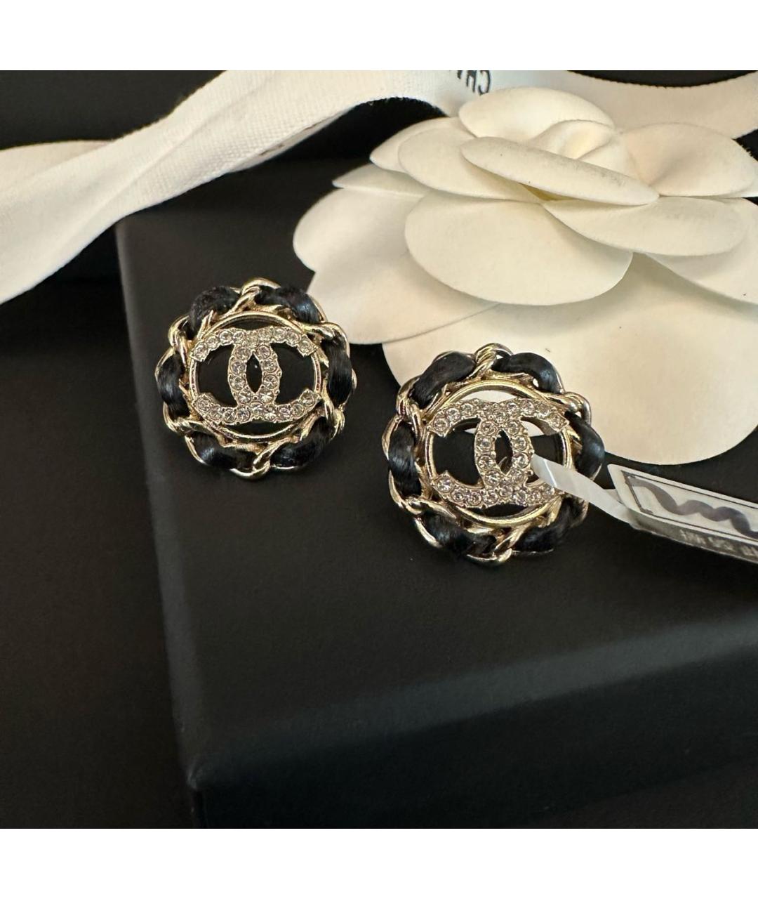 CHANEL Золотые серьги, фото 4