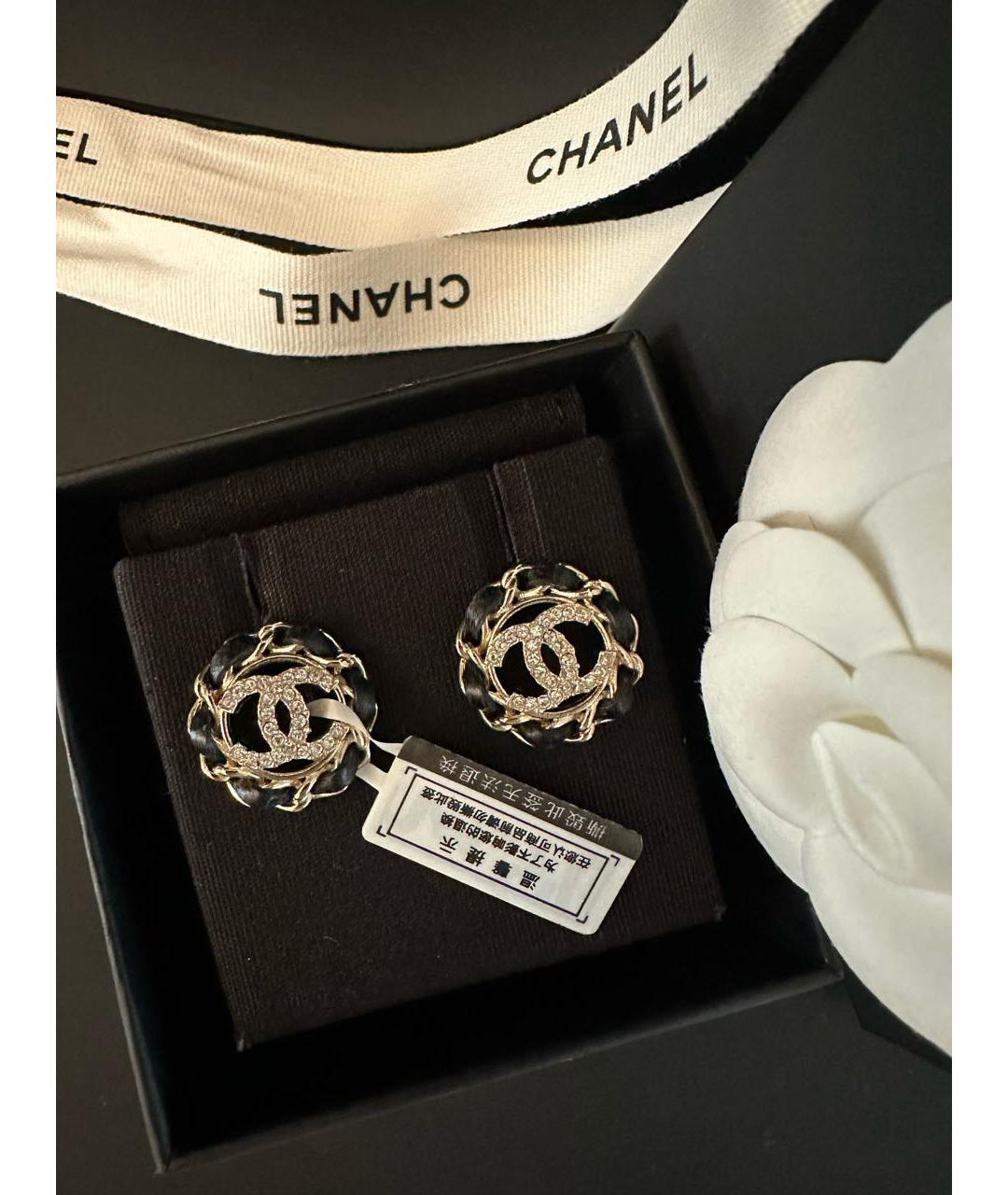 CHANEL Золотые серьги, фото 2
