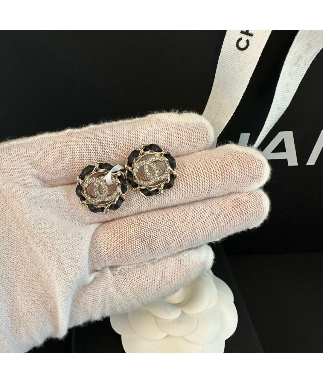 CHANEL Золотые серьги, фото 5