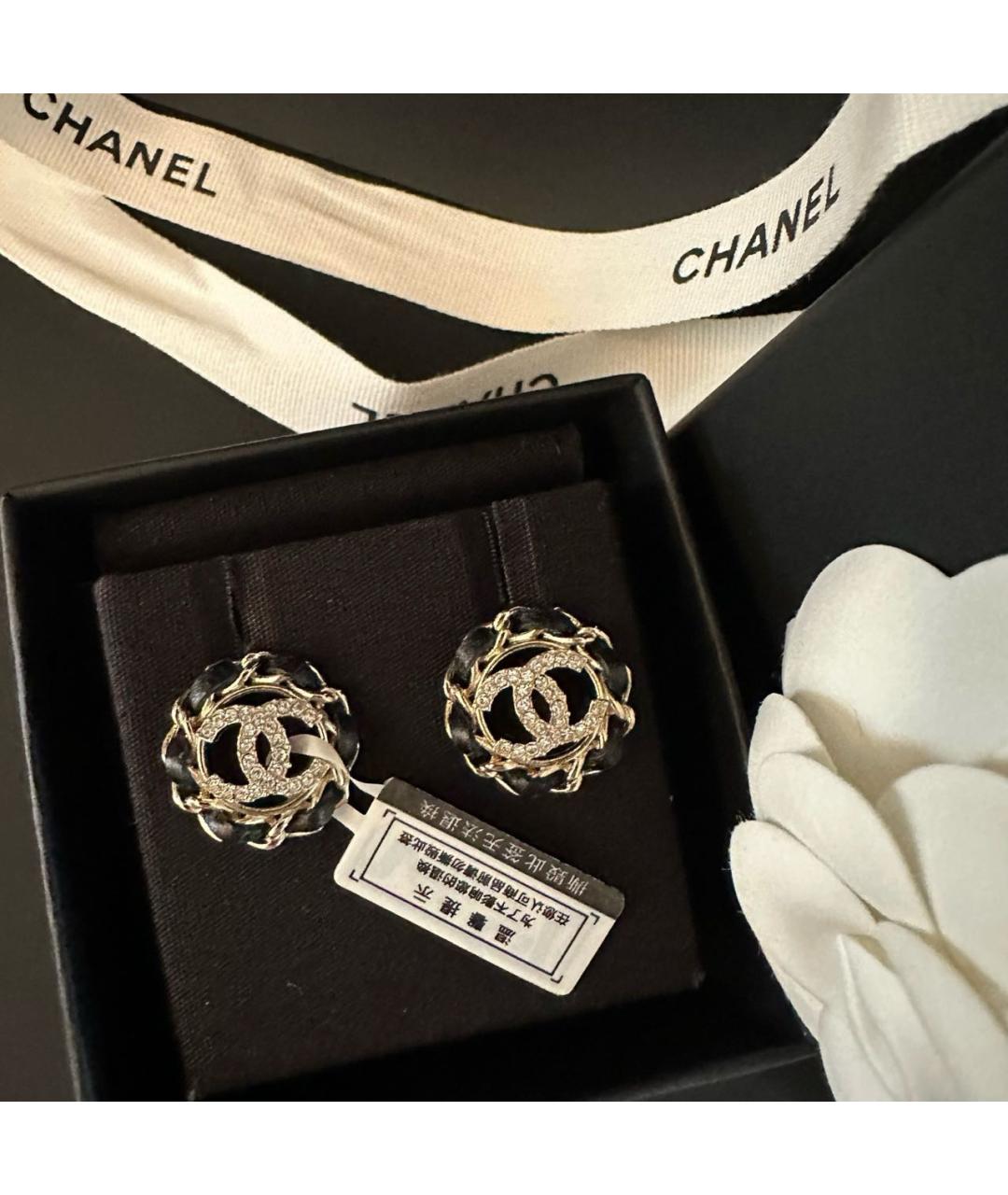 CHANEL Золотые серьги, фото 3