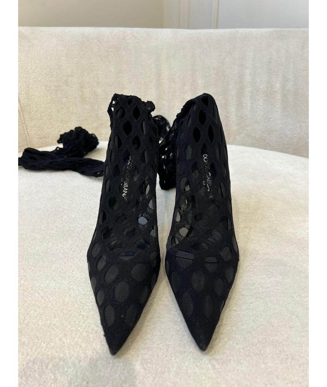 DOLCE&GABBANA Черные ботфорты, фото 4