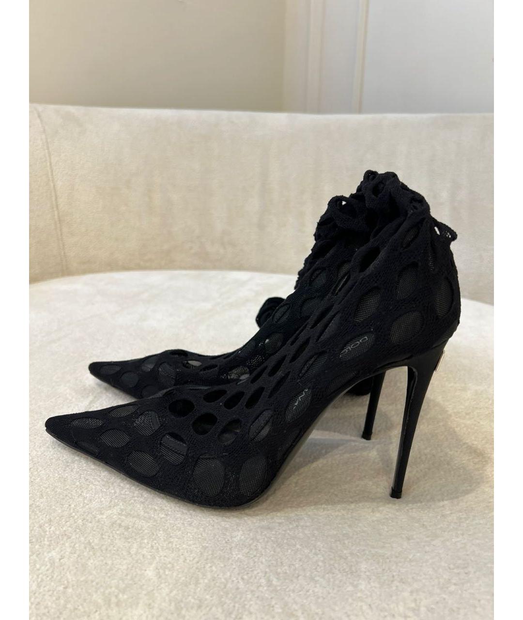 DOLCE&GABBANA Черные ботфорты, фото 9