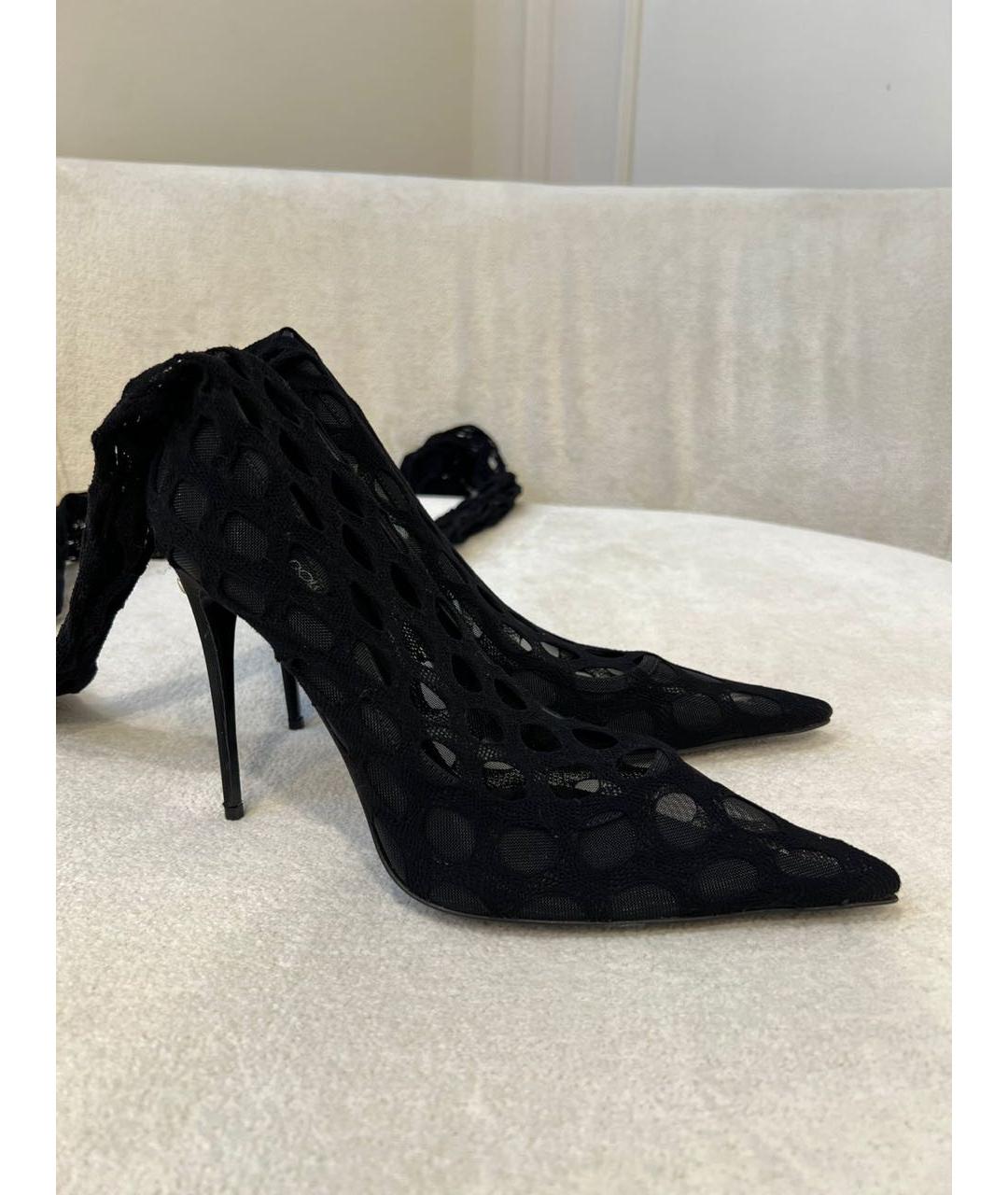 DOLCE&GABBANA Черные ботфорты, фото 2