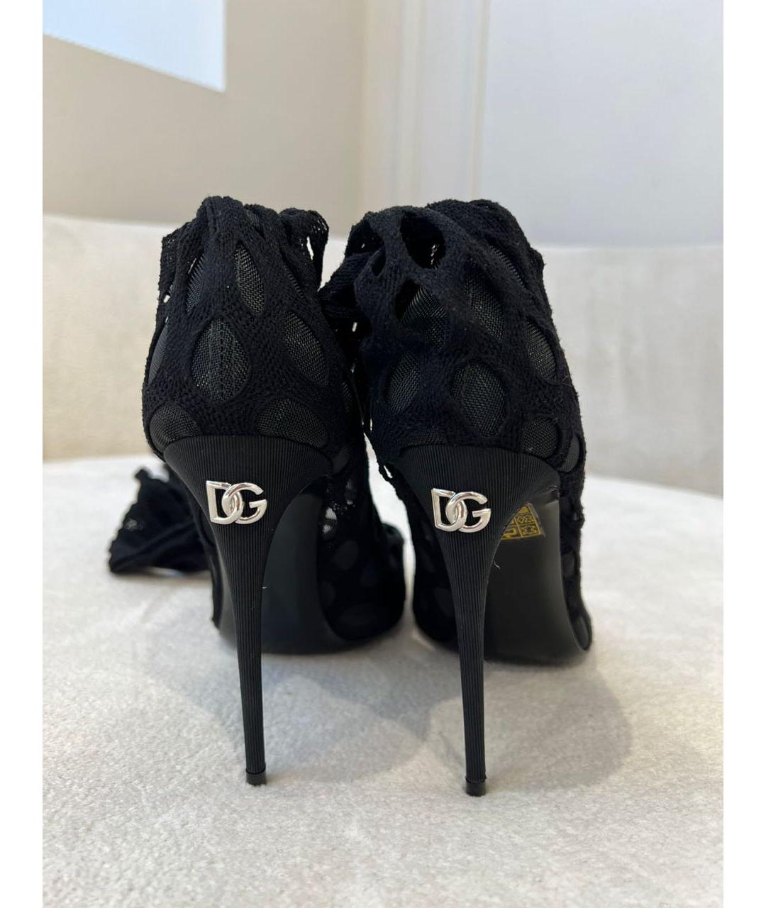 DOLCE&GABBANA Черные ботфорты, фото 5