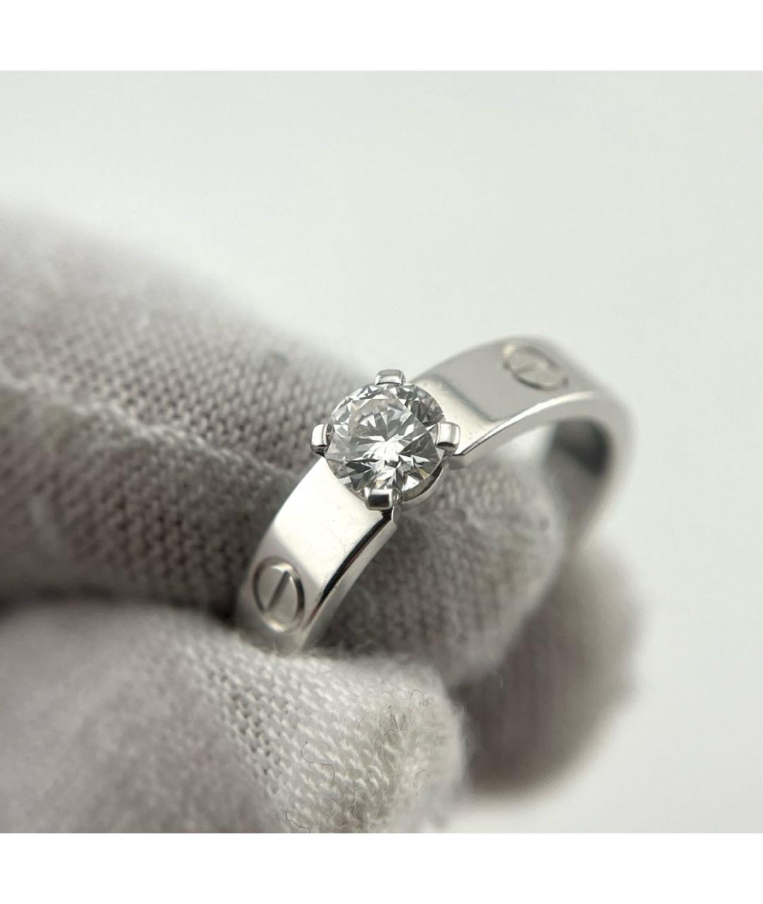 CARTIER Серебряное кольцо из белого золота, фото 4