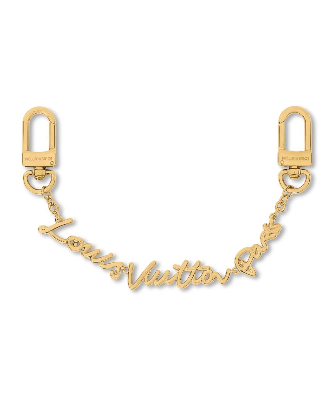 LOUIS VUITTON Золотой брелок, фото 1
