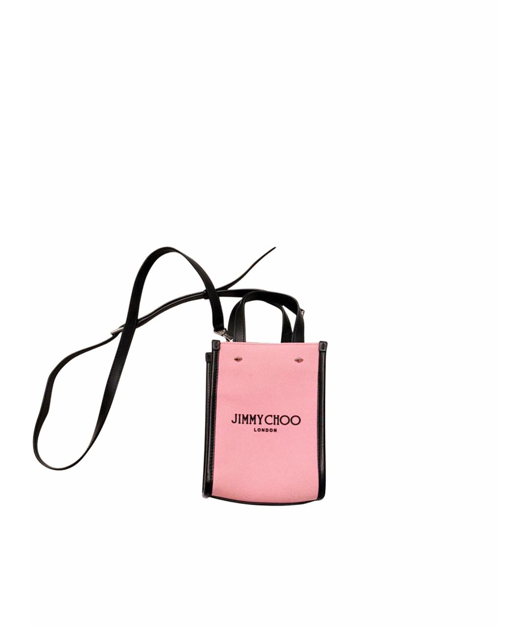 JIMMY CHOO Розовая канва сумка через плечо, фото 1