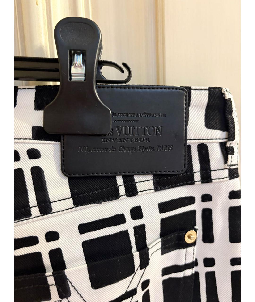 LOUIS VUITTON Мульти хлопковые прямые джинсы, фото 4