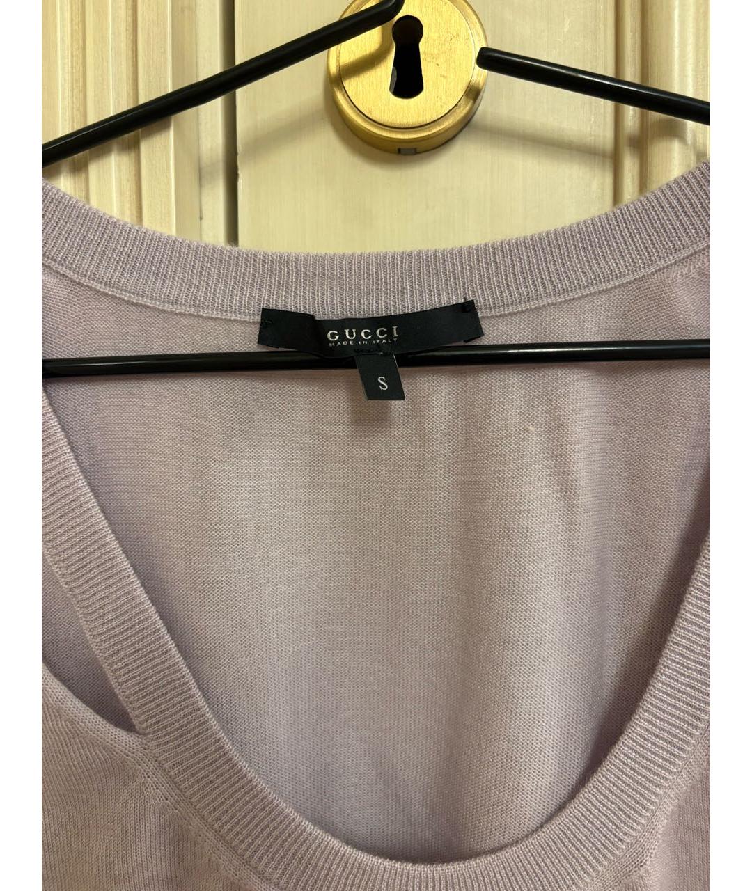 GUCCI Фиолетовая кашемировая жилетка, фото 3