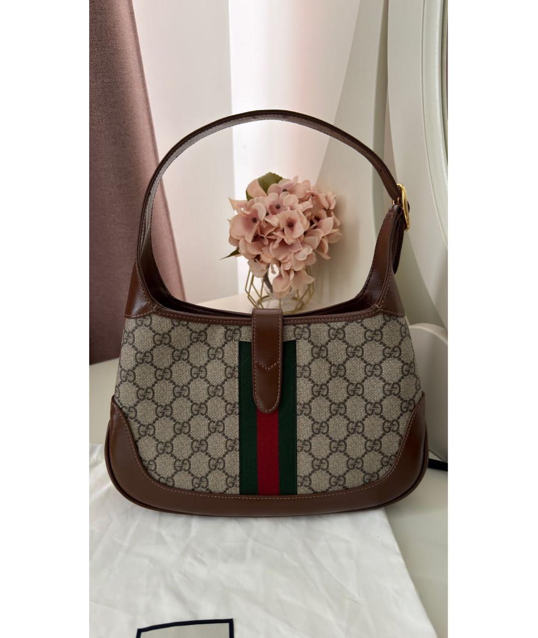 GUCCI Коричневая сумка с короткими ручками, фото 3