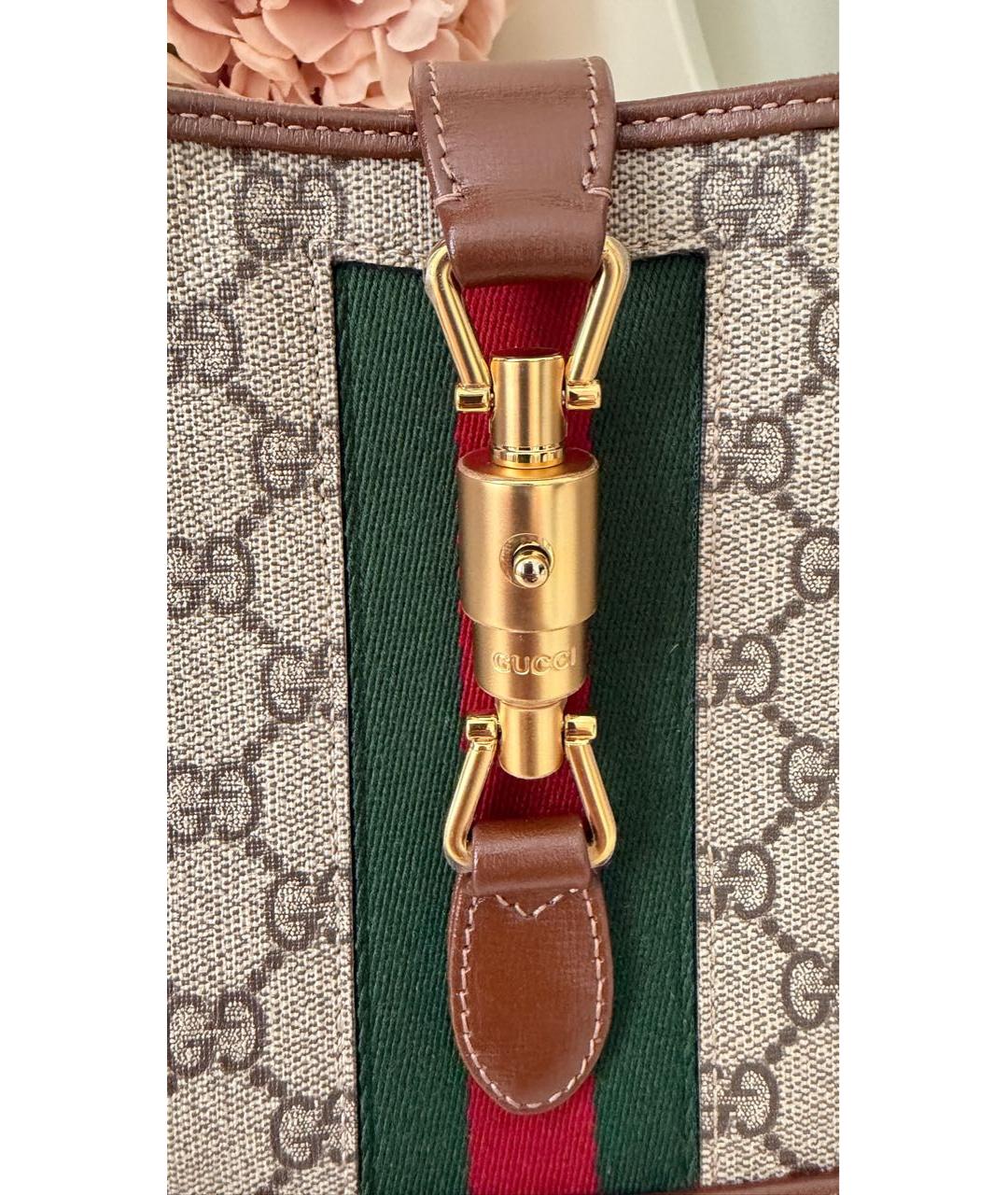 GUCCI Коричневая сумка с короткими ручками, фото 8
