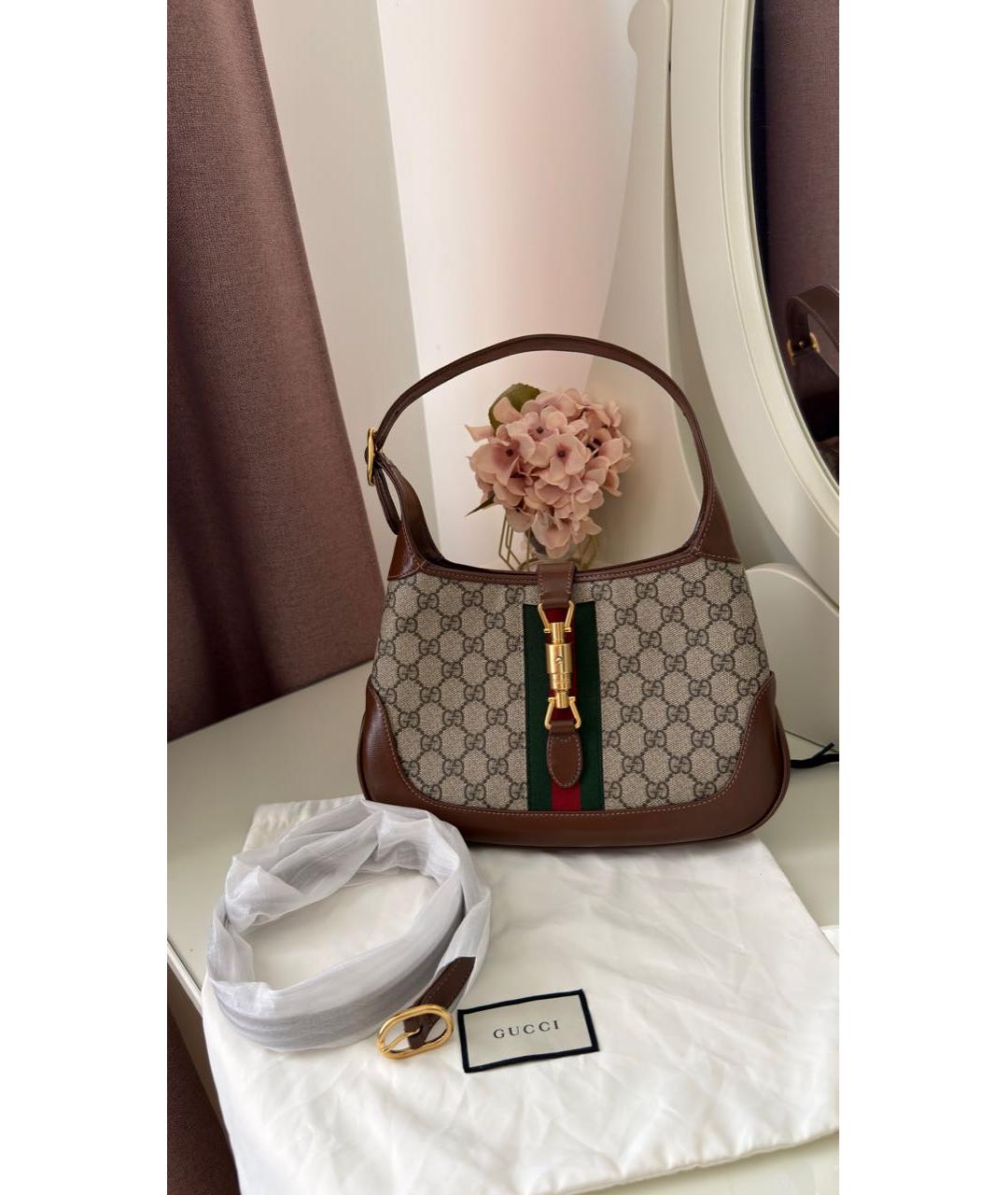 GUCCI Коричневая сумка с короткими ручками, фото 9
