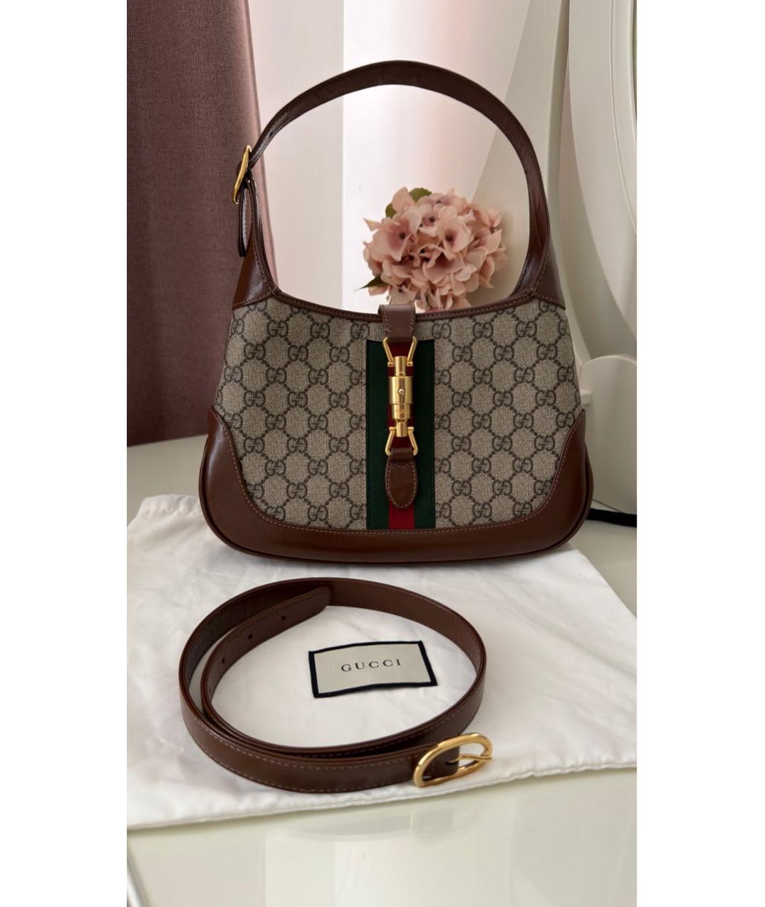 GUCCI Коричневая сумка с короткими ручками, фото 2