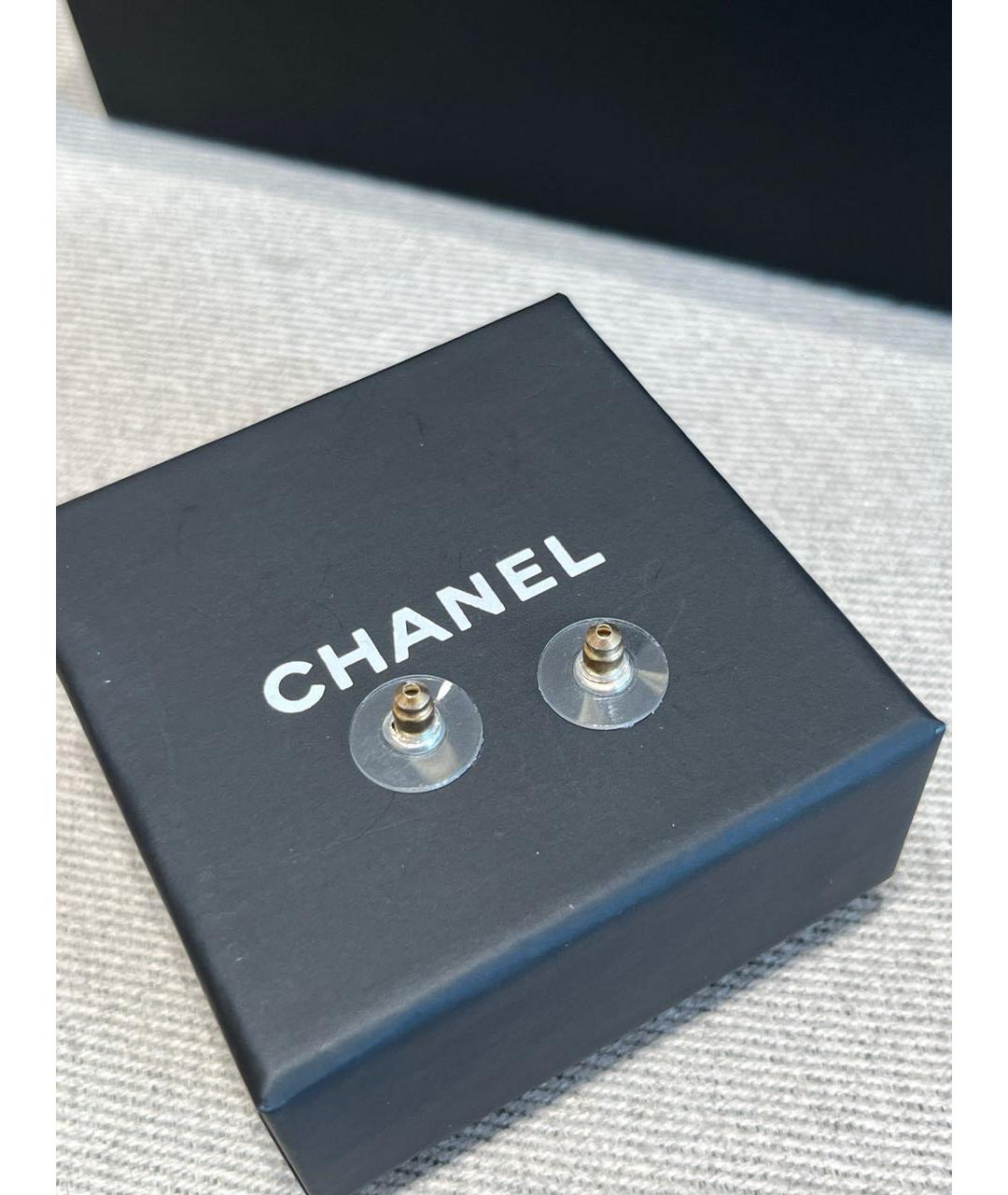 CHANEL Серебряные металлические серьги, фото 4