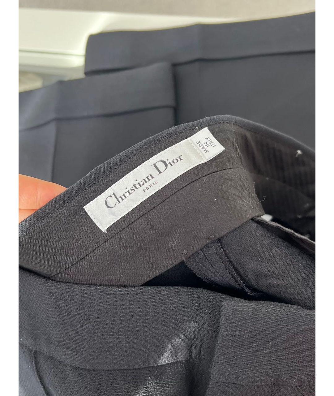 CHRISTIAN DIOR Черные брюки широкие, фото 7