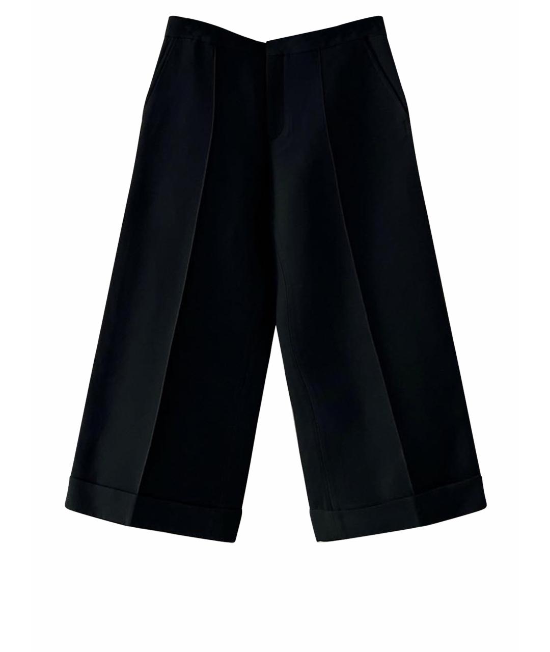 CHRISTIAN DIOR Черные брюки широкие, фото 1