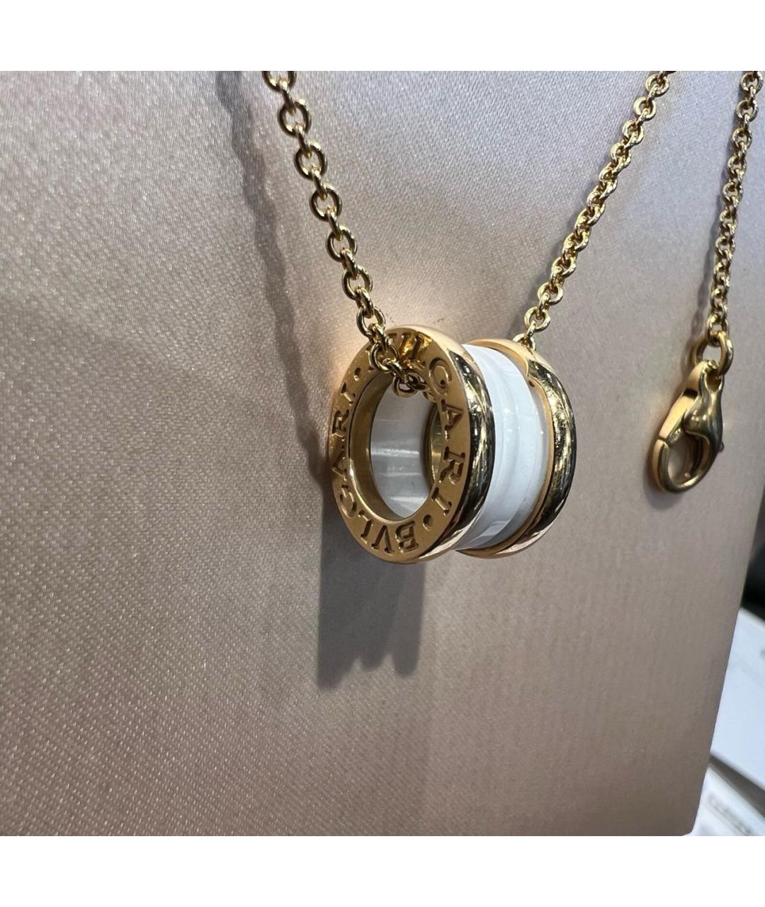 BVLGARI Белое колье из розового золота, фото 5