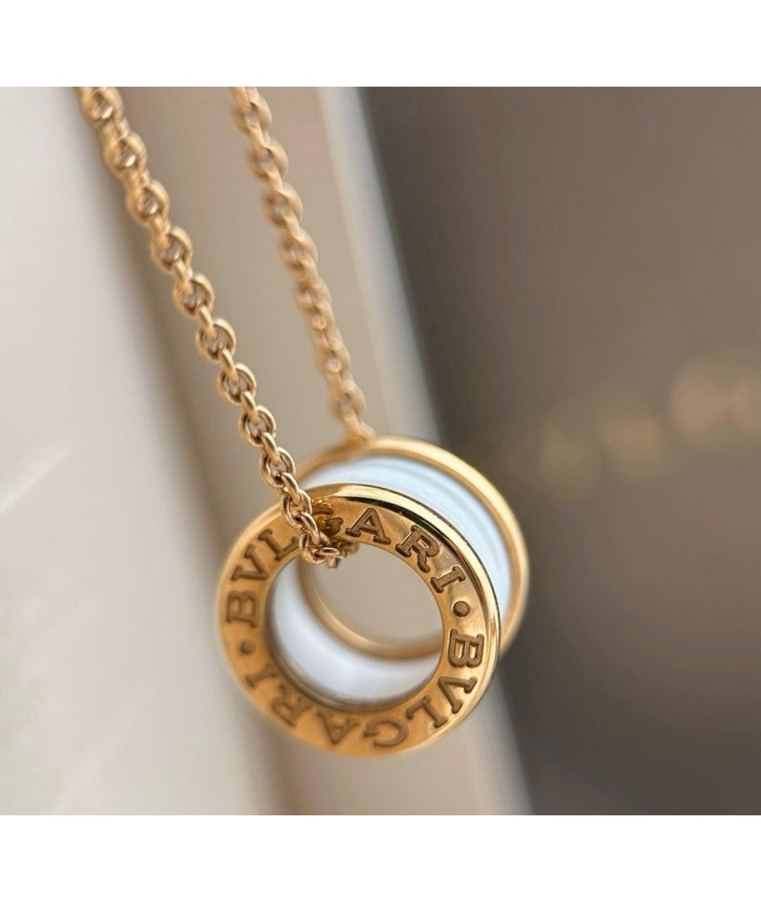 BVLGARI Белое колье из розового золота, фото 6