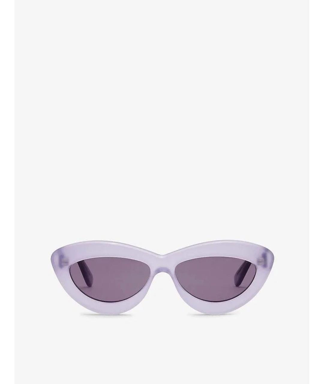 LOEWE Фиолетовые пластиковые солнцезащитные очки, фото 9